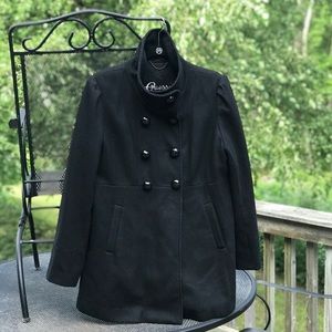 Guess Black Pea Coat